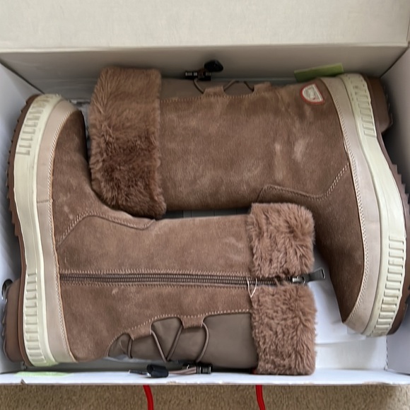 Pajar 🇨🇦 Genuine leather impermeable & waterproof Barb -Boot Taupe boots M 41 - Picture 6 of 7